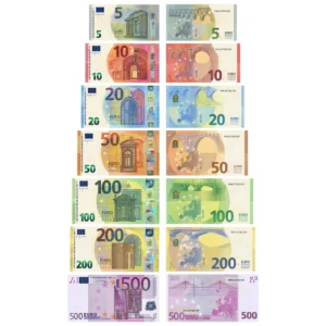 all denomination euro series banknote mix